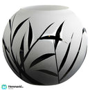 Nybro Crystal Vas Nebbioso  vit rund 150x175 mm - Hemmavid