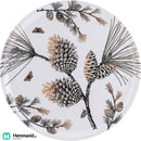 Åry Trays Pine cone "Bomullsvit" Bricka - Ø38cm - Hemmavid
