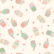 Reveal Wallpaper Cupcakes -Röd – designstark produkt för ett vackrare och mer personligt hem