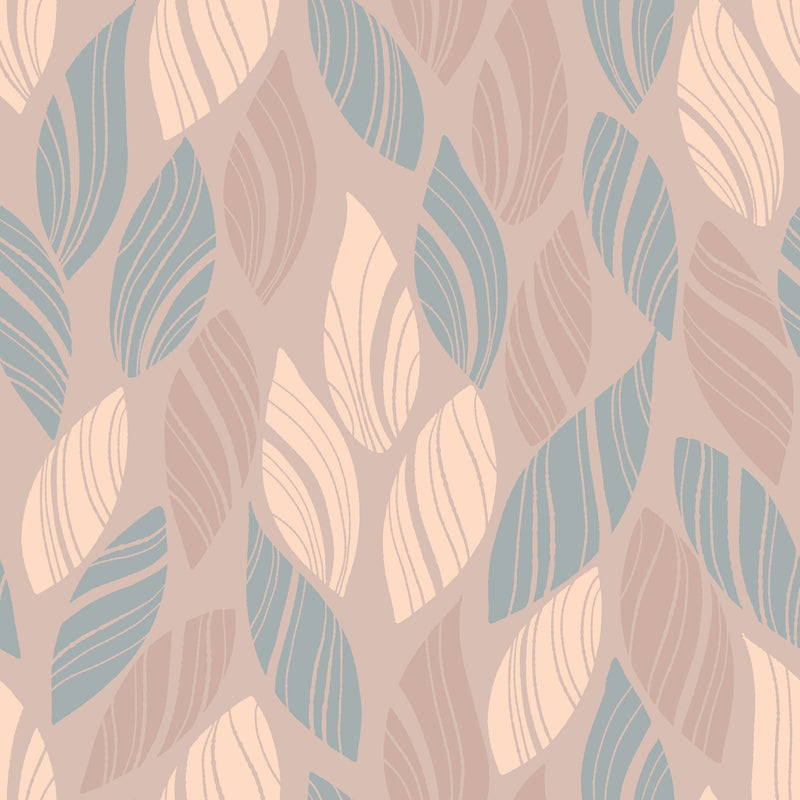 Reveal Wallpaper Knitted Leaf - Earth Mix – designstark produkt för ett vackrare och mer personligt hem