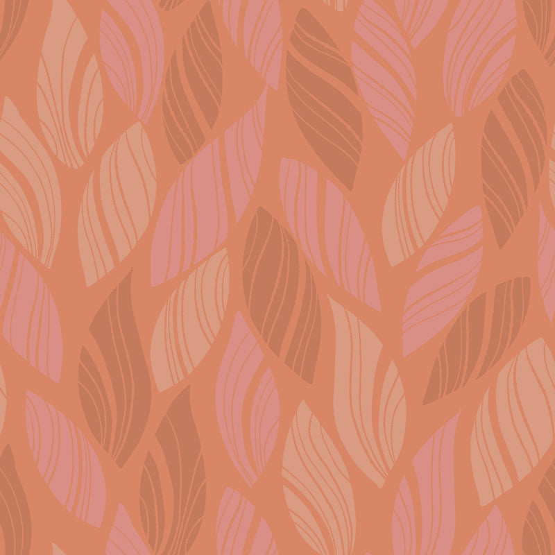 Reveal Wallpaper Knitted Leaf - Lava Mix – designstark produkt för ett vackrare och mer personligt hem