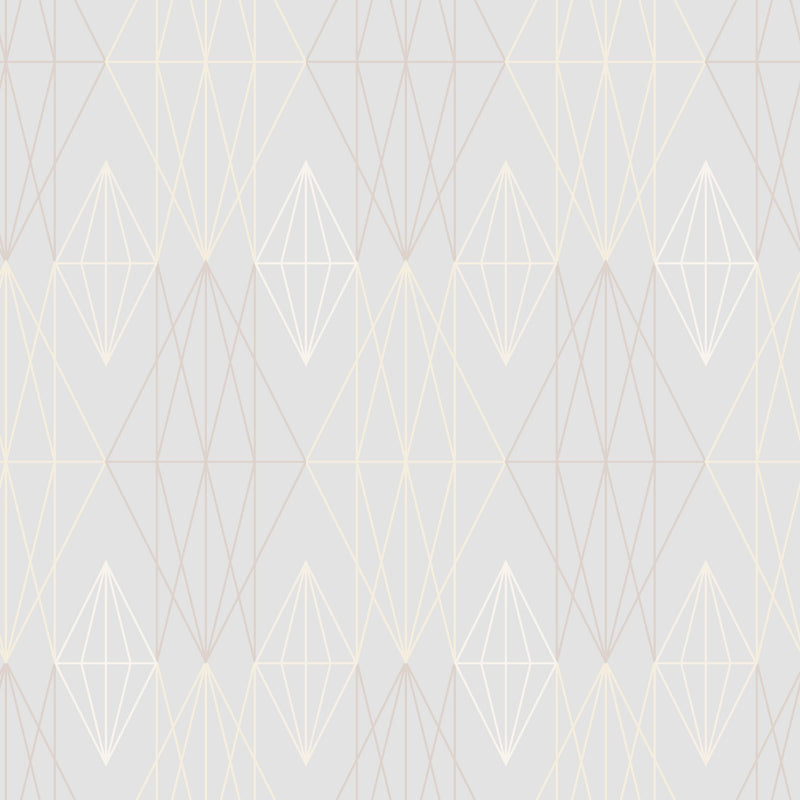 Reveal Wallpaper Diamond Geo - Pearl – designstark produkt för ett vackrare och mer personligt hem