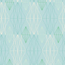 Reveal Wallpaper Diamond Geo - Turkos – designstark produkt för ett vackrare och mer personligt hem