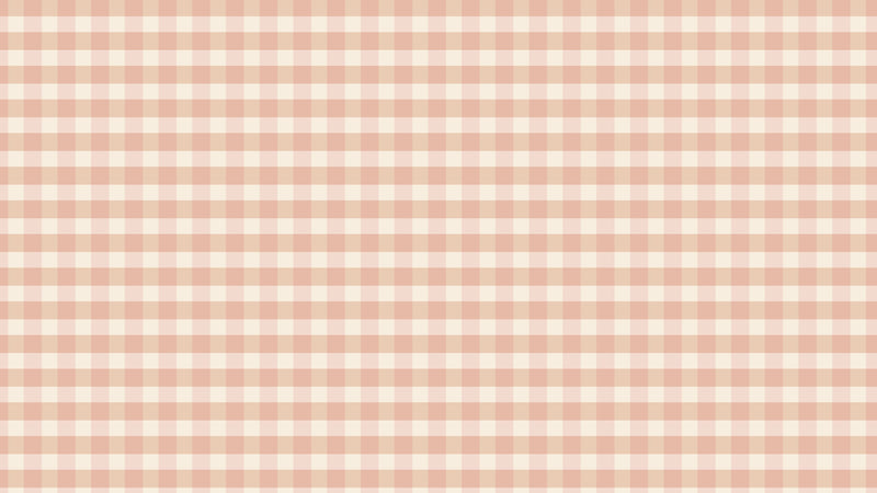 Gingham - Peach