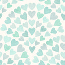 Reveal Scallop Hearts – Aqua - Skapar frisk kärlek i ditt hem