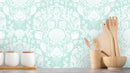Deep Sea Damask - Aqua