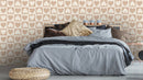 Reveal Wallpaper CheckeRöd Hearts - Terracotta – designstark produkt för ett vackrare och mer personligt hem