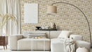 Reveal Wallpaper CheckeRöd Hearts - Ochre – designstark produkt för ett vackrare och mer personligt hem