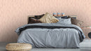 Reveal Wallpaper Knitted Leaf - Powder – designstark produkt för ett vackrare och mer personligt hem