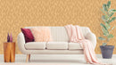 Reveal Wallpaper Knitted Leaf - Ochre – designstark produkt för ett vackrare och mer personligt hem