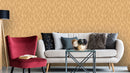 Reveal Wallpaper Knitted Leaf - Ochre – designstark produkt för ett vackrare och mer personligt hem