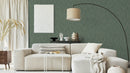 Reveal Wallpaper Knitted Leaf - Grön – designstark produkt för ett vackrare och mer personligt hem