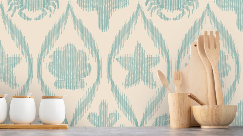 Beach Life Ikat - Aqua