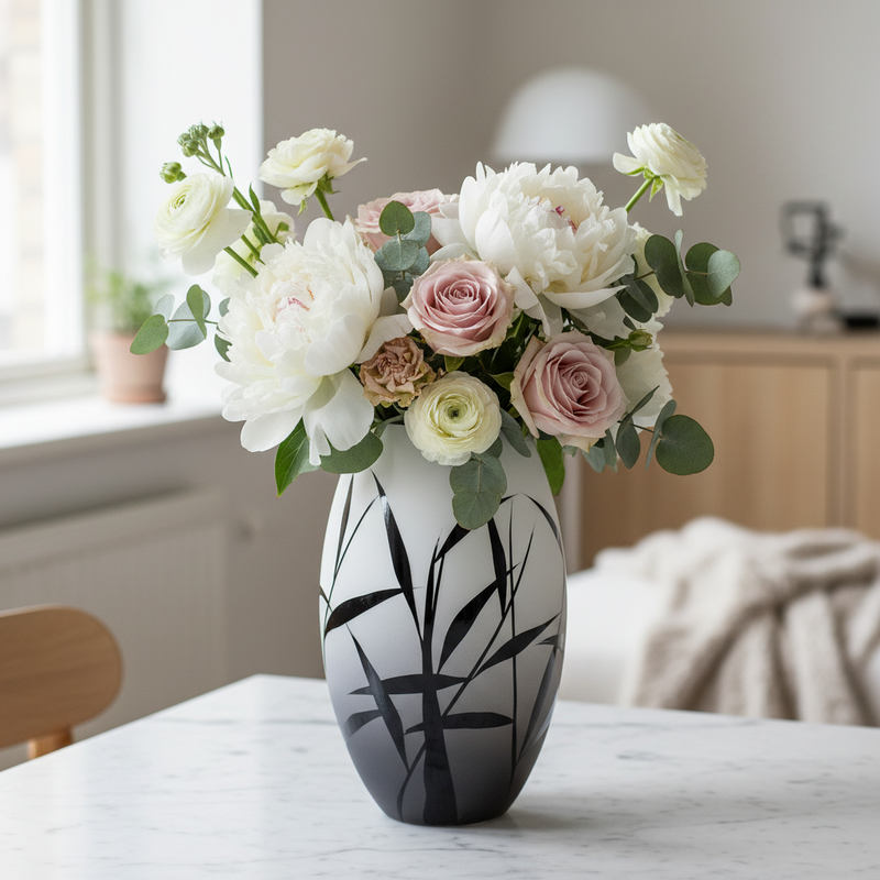 Nybro Crystal Vas Nebbioso Konvex Vit260X 160 Mm – kvalitetsprodukt för hem och renovering