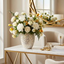Nybro Crystal Vas Croco Konvex Vit Guld 260X 160 Mm – kvalitetsprodukt för hem och renovering