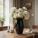 Nybro Crystal Vas Kaveldun Konvex Svart 200Xx 130Mm – kvalitetsprodukt för hem och renovering