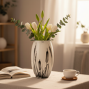 Nybro Crystal Vas Kaveldun Konvex Vit 200Xx 130Mm – kvalitetsprodukt för hem och renovering