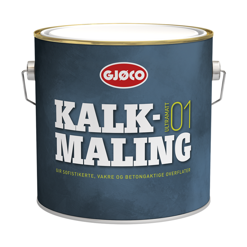 Gjöco Kalkmaling/Kalkfärg Ultramatt - Bas, välj kulör ur färgkartan