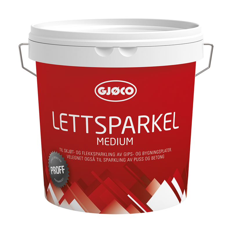 Gjøco Proff Lättspackel Medium - Högkvalitativ lättviktsspackel för de flesta underlag