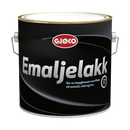 Gjøco Emaljelakk 90 Färdiga kulörer Vit & Svart - Blank oljefärg för många typer av underlag.