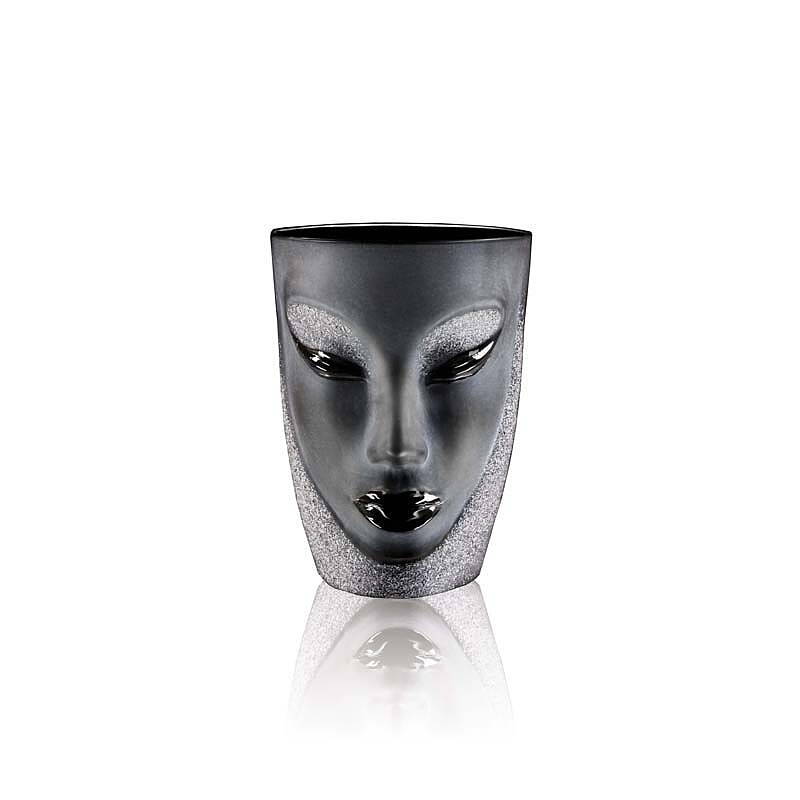 Målerås Glasbruk  Electra, tumbler (Dricksglas), MASQ TABLEWARE, Svart  - höjd 115mm