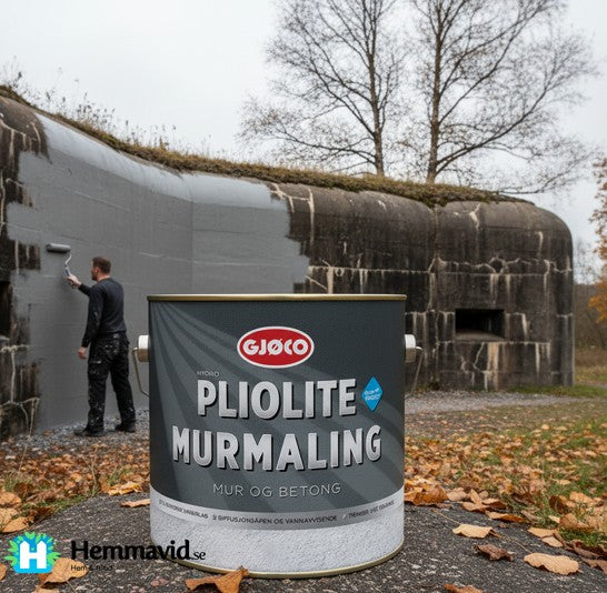 Gjøco Hydro Pliolite Murmaling Valfri kulör - Matt, diffusionöppen färg för mineraliska underlag