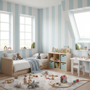 Barnrum med Big Stripes-tapet