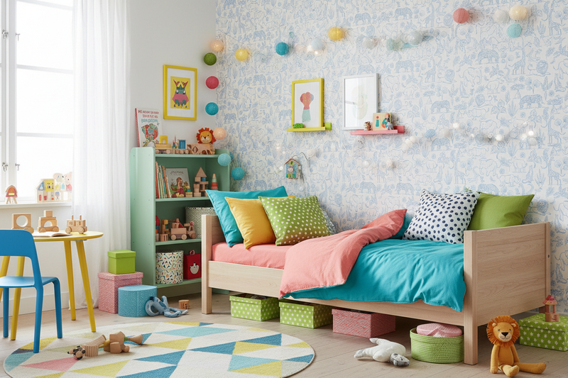 Färgglatt barnrum