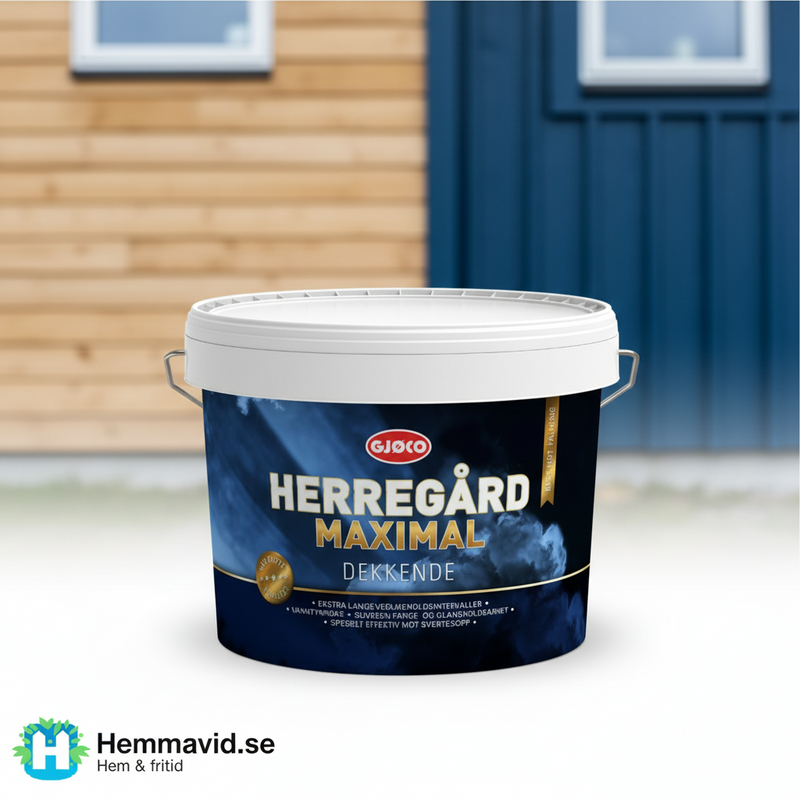 Gjöco Herregård Maximal FÄRDIG VIT - Folksams testvinnande fasadfärg,