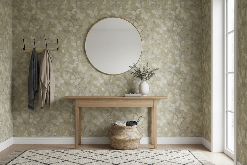 Hall med fjärilstapet