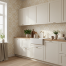 Kök med damasttapet