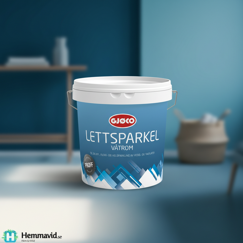 Gjøco Proff Lättspackel Våtrum - Lättanvänt våtrumsspackel av hög kvalitet.