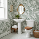 Toalett med Akantusblomma Mossa tapet