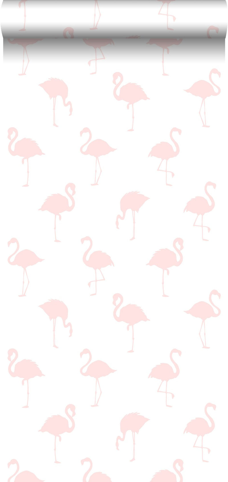 ESTAhome tapet flamingos - ljusrosa och vitt - Hemmavid.se