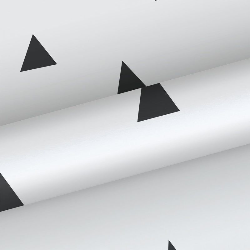 ESTAhome tapet grafiska trianglar - svart och vitt - Hemmavid.se