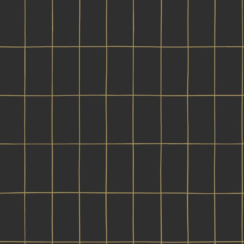 ESTAhome tapet små plattor svart och guld - Hemmavid.se