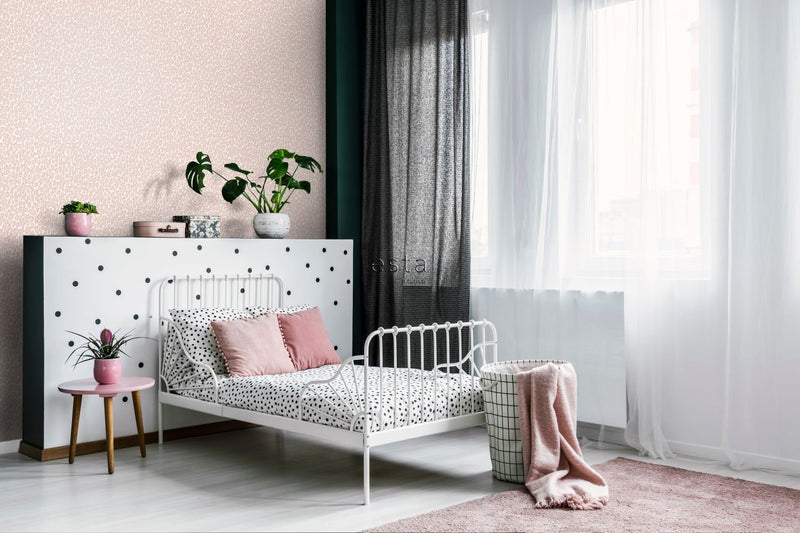 ESTAhome tapet leopardskinn milt rosa - Hemmavid.se