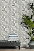 Origin tapet träskräp plankor motiv - beige - Hemmavid.se