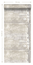 Origin tapet metallplåtar med nitar - vitt - Hemmavid.se