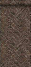 Origin tapet metallplåtar med nitar - rostbrunt - Hemmavid.se