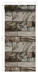 Origin tapet marmorplattor i olika storlek - brunt - Hemmavid.se