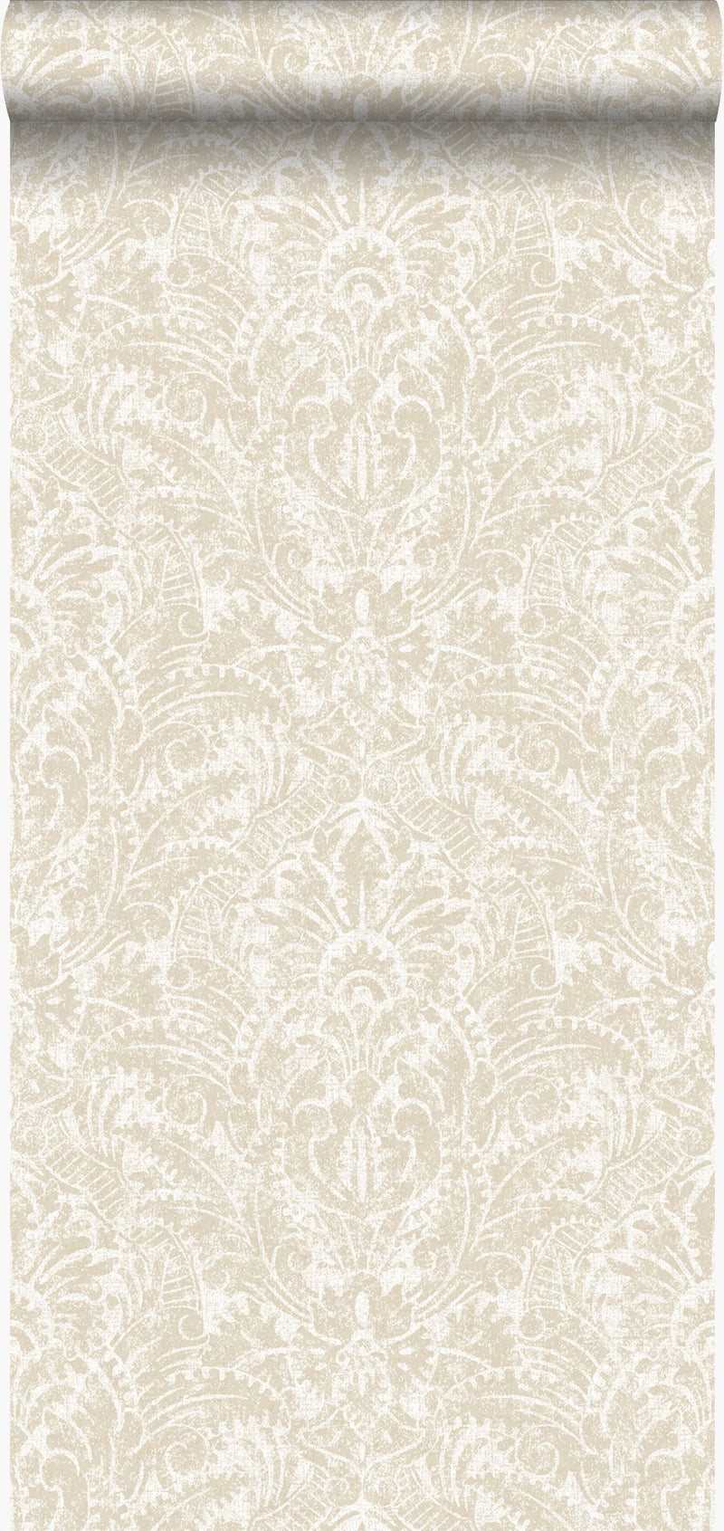 Origin tapet ornament - beige - Hemmavid.se