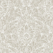 The Design Department Origin tapet ornament - mörkbeige – mönstrad tapet för elegant väggdekoration