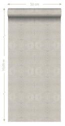 Origin tapet djurmönster - mullvadsgrått - Hemmavid.se