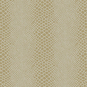 The Design Department Origin tapet ormskinn glänsande - brons – mönstrad tapet för elegant väggdekoration