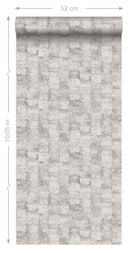 Origin tapet med struktur - ljust grålila - Hemmavid.se