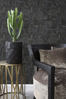 Origin tapet fyrkantig bitar av träskräp - svart - Hemmavid.se