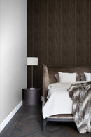 Origin tapet träplankor - mörkbrunt - Hemmavid.se