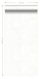 Origin tapet trädstammar - vitt och silver - Hemmavid.se