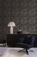 Origin tapet trädstammar - svart och brons - Hemmavid.se